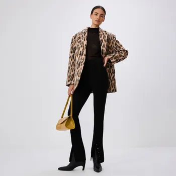 Reserved - Kalhoty s dekorativním lemem - černý - 913BO-99X - 913BO-99X-S-2