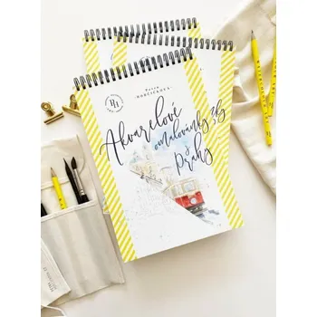 Umění Office DOT, s.r.o. - Petra Horčičková Omalovánky na akvarel ''Praha'' - Watercolour Art