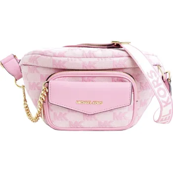 Kabelka Michael Kors kabelka ledvinka Maisie s peněženkou logo růžová