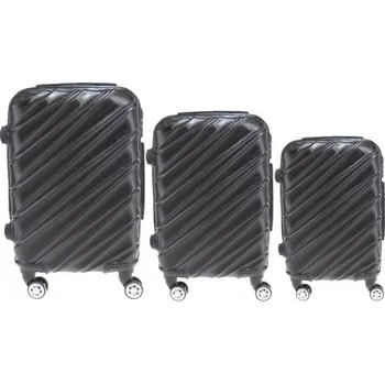 Sada 3 kufrů skořepinových LA3 černá