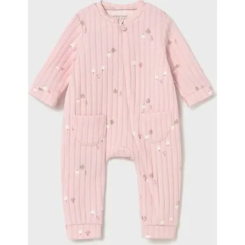Kojenecký overall Overal rozepínací Jablíčka růžový NEWBORN Mayoral velikost: 1-2 měsíce