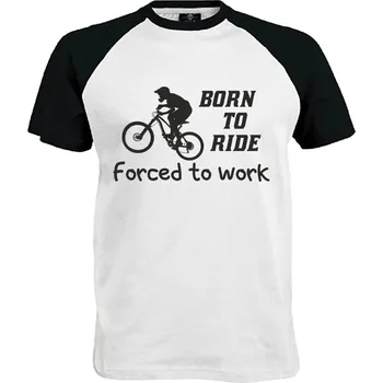 Pánské tričko Tričko Born to ride Druh: Pánské, Barva: Černo | Bílá, Velikost: L