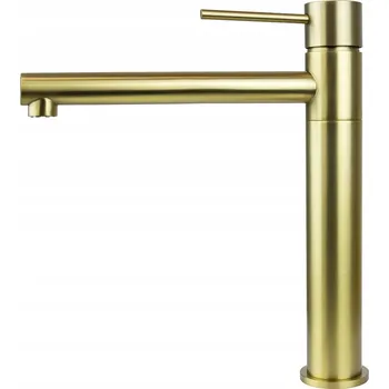 Vodovodní baterie Stojánková baterie Corsan CMB7521BGL Lugo s otočnou hubicí, Zlatá Kartáčovaná