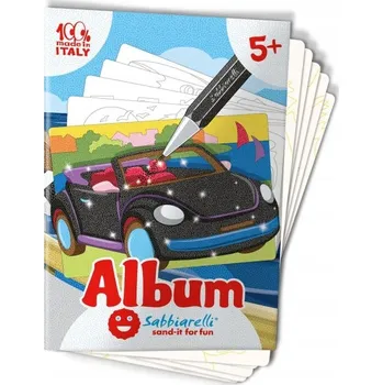 Obraz SABBIARELLI Album k vybarvování s magickým pískem Auta 5+