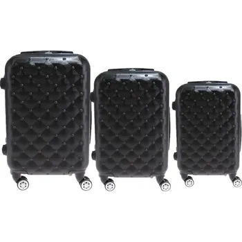 Sada 3 kufrů skořepinových LA2 černá