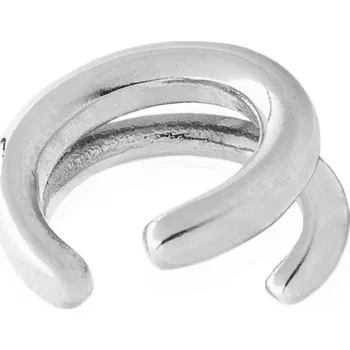 Náušnice franco bene Dvojitá ear cuff náušnice - stříbrná | 159