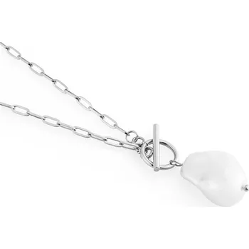 Náhrdelník franco bene Náhrdelník s perlou - stříbrný | 2972