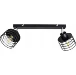 ISLA nástěnné a stropní svítidlo, max. výkon 2x60W, patice E27, černé, lišta Orno