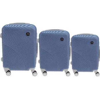 Sada 3 kufrů skořepinových POAILOBO modrá