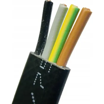 elektrický kabel Plochý kabel pro jeřáby a výtahy H07VVH6-F 4x4, 450/750V, 1m