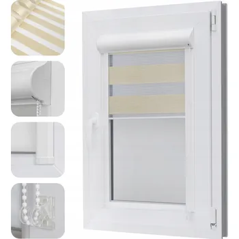 Roleta ROLETA DEN A NOC V KAZETĚ S VODICÍMI LIŠTAMI ROLETY 119x150