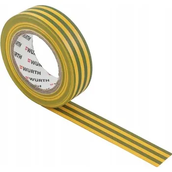 Izolační páska Izolační páska Wurth pro elektrotechniku, žluto-zelená, 10 kusů
