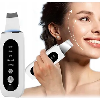 Elektrický čistič pleti KAVITAČNÍ PEELING NA OBLIČEJ ULTRASONICKÝ VODĚODOLNÝ 26000 HZ 5 REŽIMŮ