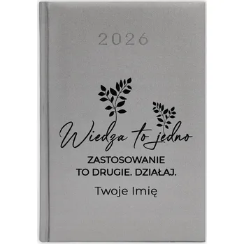 Kalendář Knižkový kalendář 2026 A5 stříbrný