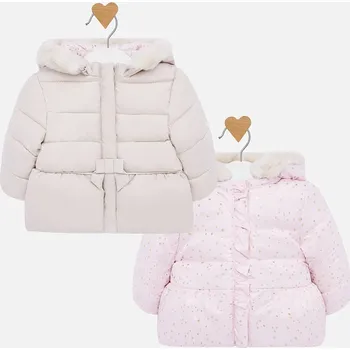 Kojenecká bunda Dívčí zimní, oboustranná bunda Mayoral 2410 Rozměr: 4 - 6 měsíců, 70 cm