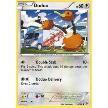 Sběratelská karetní hra Pokémon BKT 116/162 Doduo - BREAKthrough Stav: Excellent, Verze: NORMAL