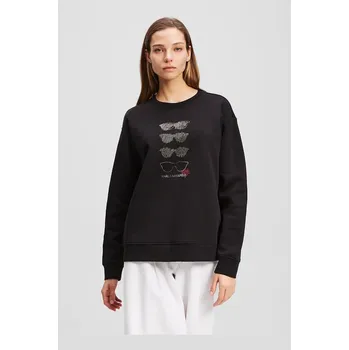 Dámská mikina Bavlněná mikina Karl Lagerfeld A2W20068 černá 99X, vel. S