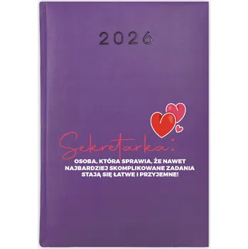 Kalendář Knihový kalendář 2026 A5 fialový