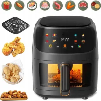 fritéza Horkovzdušná fritéza air fryer s inteligentním ovládáním, velká 8L, 1500W