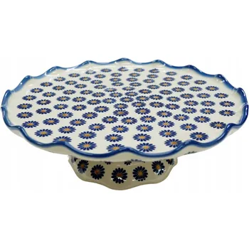 Talíř Keramický talíř na dort Keramika Bolesławiec