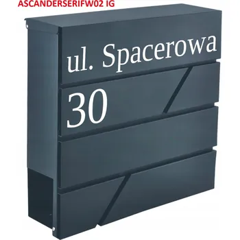 Poštovní schránka Poštovní schránka KHL s vhazovacím Poštovní schránka , šedá