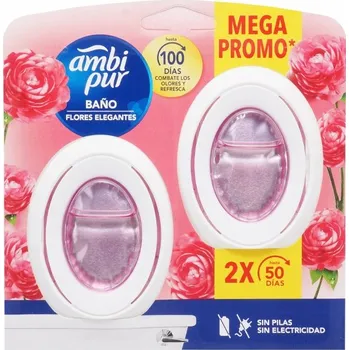 Osvěžovač vzduchu AMBI PUR BATHROOM Flores Elegantes KVĚTINOVÝ Osvěžovač Vzduchu do Koupelny 2x 7,5ml