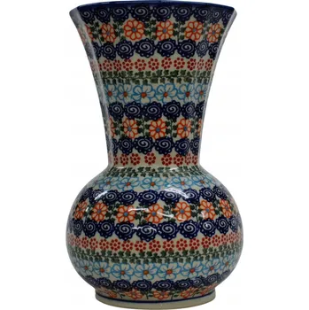 Váza Keramická váza hranatá, Ceramika Bolesławiec