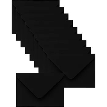 Obálka Mini černé obálky 50 Ks barevná sada 100 mm x 60 mm 80 g Mini obálky