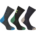Trekové ponožky Kampak Mons Merino 2.0 3 pack modrá/zelená/navy 40-43
