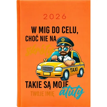 Kalendář Knižkový kalendář 2026 A5 Cute Cups oranžový