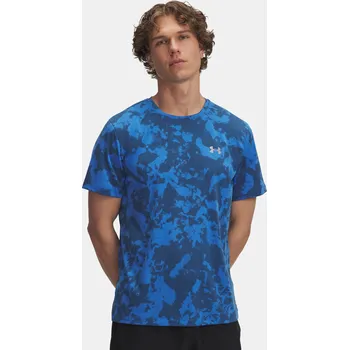 Under Armour Pánské tričko UA Launch Printed SS-BLU 6006110-402 Modrá XXL