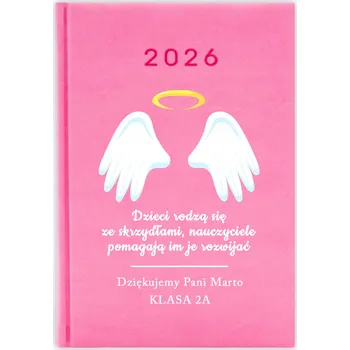 Kalendář Knižkový kalendář 2026 A5 FunnyCase růžový