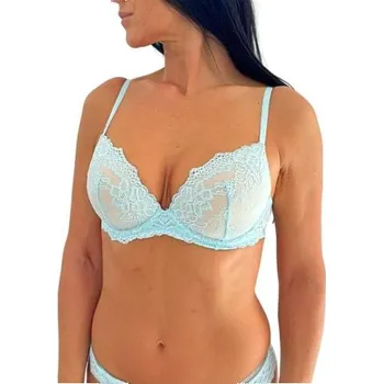 Podprsenka Dámská super push-up podprsenka Pleasure State P86-4053 tyrkys tyrkysová 80C