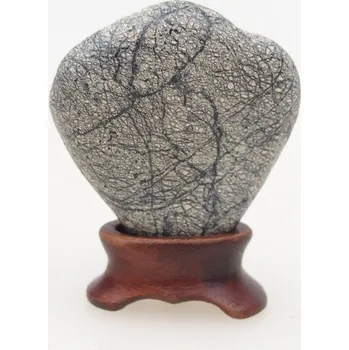 Zahradní dekorace Suiseki - Kámen s DAI (dřevěnou podložkou) 1408-SU25-109