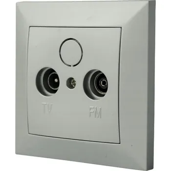 Elektrická zásuvka Elektrická Zásuvka rozbočka Begli bílá