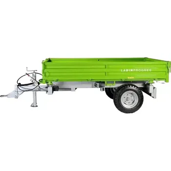 Zahradní traktor Traktorový návěs - třístranný sklápěč PV 3000 - nájezdová brzda