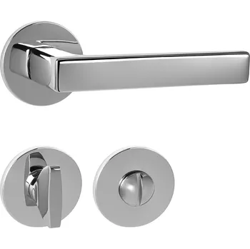 Dveřní kování TI - SONIA - R 3095 5S klika/klika, rozety WC OC - ​​Chrom lesklý (03)