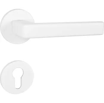 Dveřní kování TI - SONIA - R 3095 5S klika/klika, rozety PZ WS - Bílá matná (152)