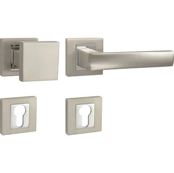 Dveřní kování MPK - HOLLY - HR rozety PZ, madlo/klika pravá NP/OC - Nikl perla / chrom lesklý