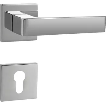 MPK - HIT - HR SQ6 rozety PZ, klika/klika OC - Chrom lesklý