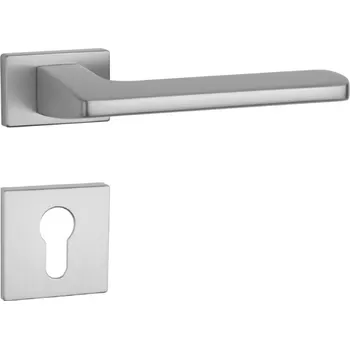 Dveřní kování AS - YUKA - RT 7S rozety PZ, klika/klika OCS - Chrom broušený