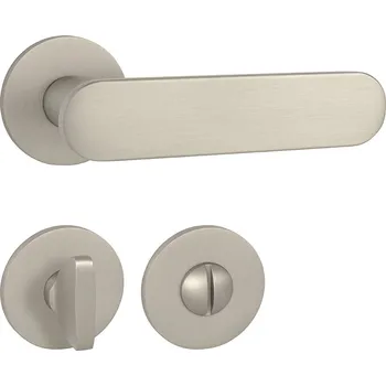 Dveřní kování TI - NELA - R 4158 5S klika/klika, rozety WC NP - Nikl perla (142)