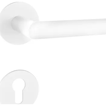 Dveřní kování MPK - FAVORIT 22 - R 3SM klika/klika, rozety PZ WS - Bílá matná