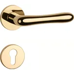 AT - CYNIA - R 7S klika/klika, rozety PZ OLV PVD - Mosaz leštěná lakovaná PVD