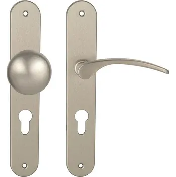 MPK - LAURA ECO PZ otvor pro vložku, 72 mm, koule/klika pravá NP - Nikl perla