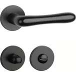 AT - CYNIA - R 7S klika/klika, rozety WC BS - Černá matná