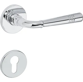 Dveřní kování TI - DIADEM - R 4009 5S klika/klika, rozety PZ OC - ​​Chrom lesklý (03)