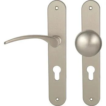 MPK - LAURA ECO PZ otvor pro vložku, 72 mm, koule/klika levá NP - Nikl perla