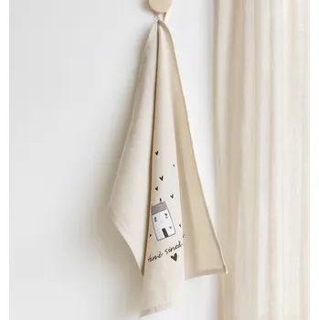 Utěrka BOLTZE Kuchyňská utěrka světle béžová 70x50 cm