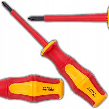 Šroubovák ŠROUBOVÁK ELEKTROTECHNICKÝ S IZOLACÍ 1000V KŘÍŽOVÝ PH1 x 80mm